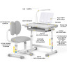 Комплект парта і стільчик Evo-Kids BD-20 