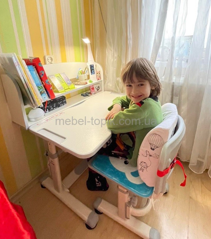 Комплект парта і стілець Evo-kids BD-10 (з лампою)
