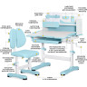 Комплект парта та стільчик Mealux Wave Blue BD-31 