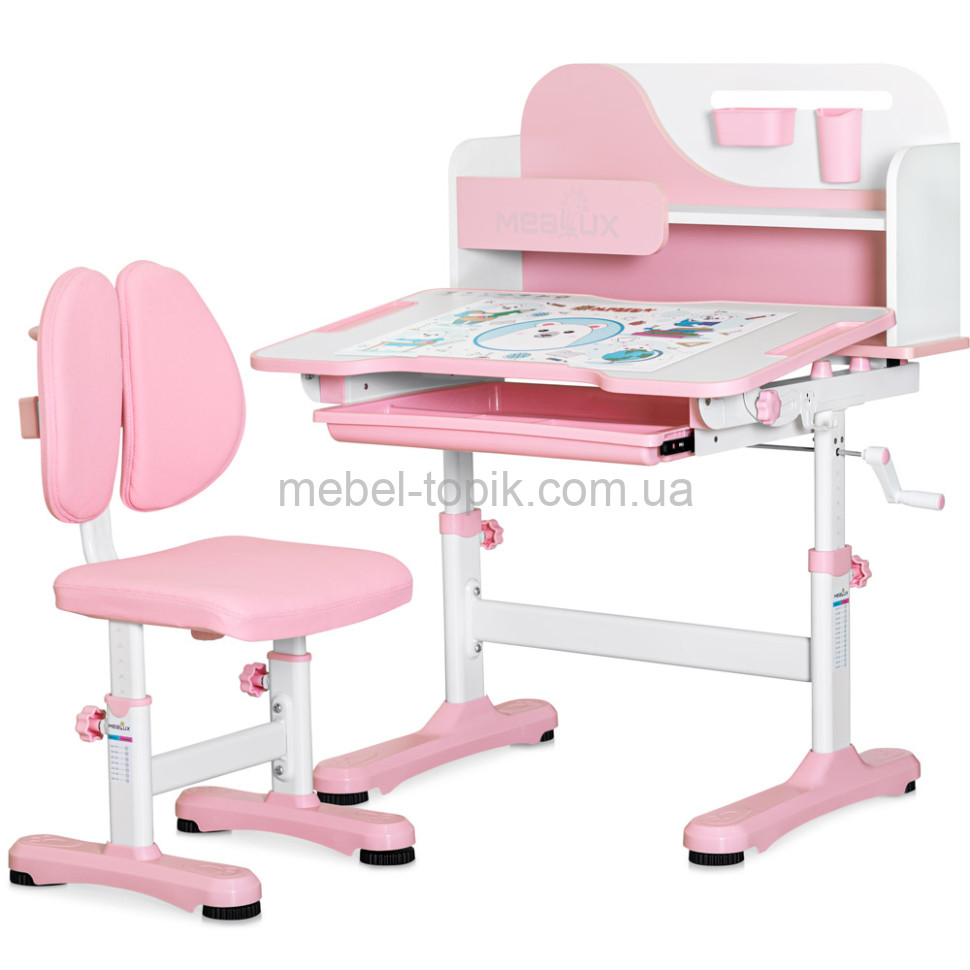 Комплект парта та стільчик Mealux Wave Blue BD-31 