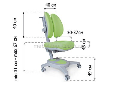 Комплект Evo-kids Evo-50 New парта и кресло Onyx Y-115